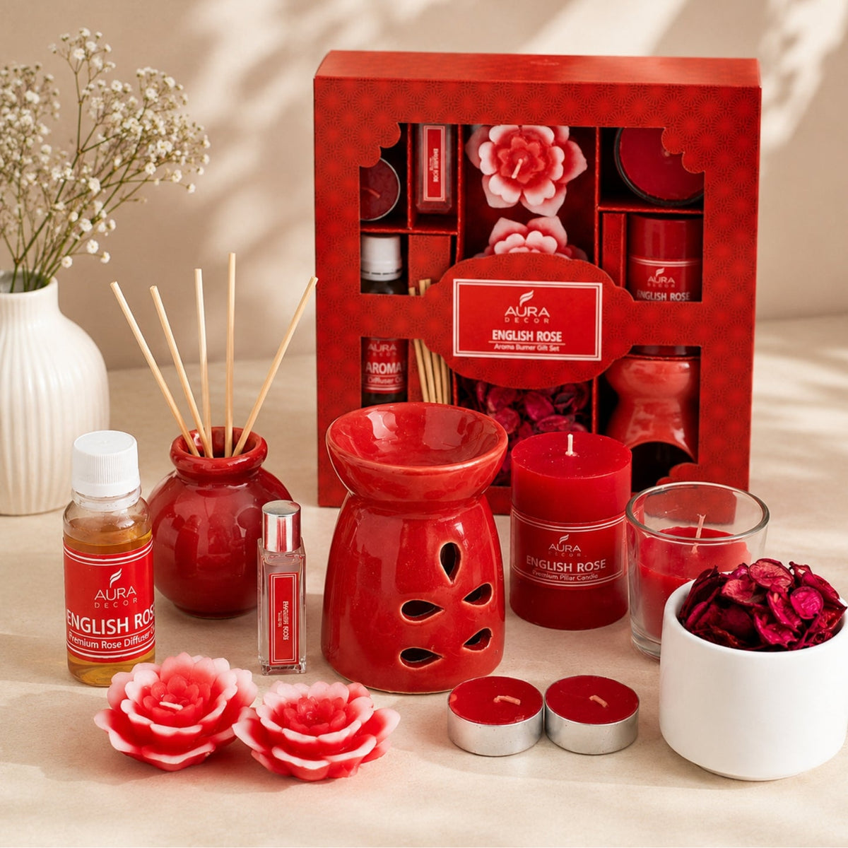Aromatherapy Gift Combo – Premium Relaxation & Fragrance Set