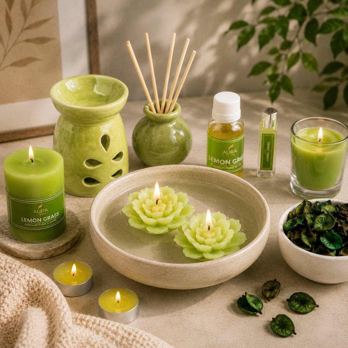 Aromatherapy Gift Combo – Premium Relaxation & Fragrance Set