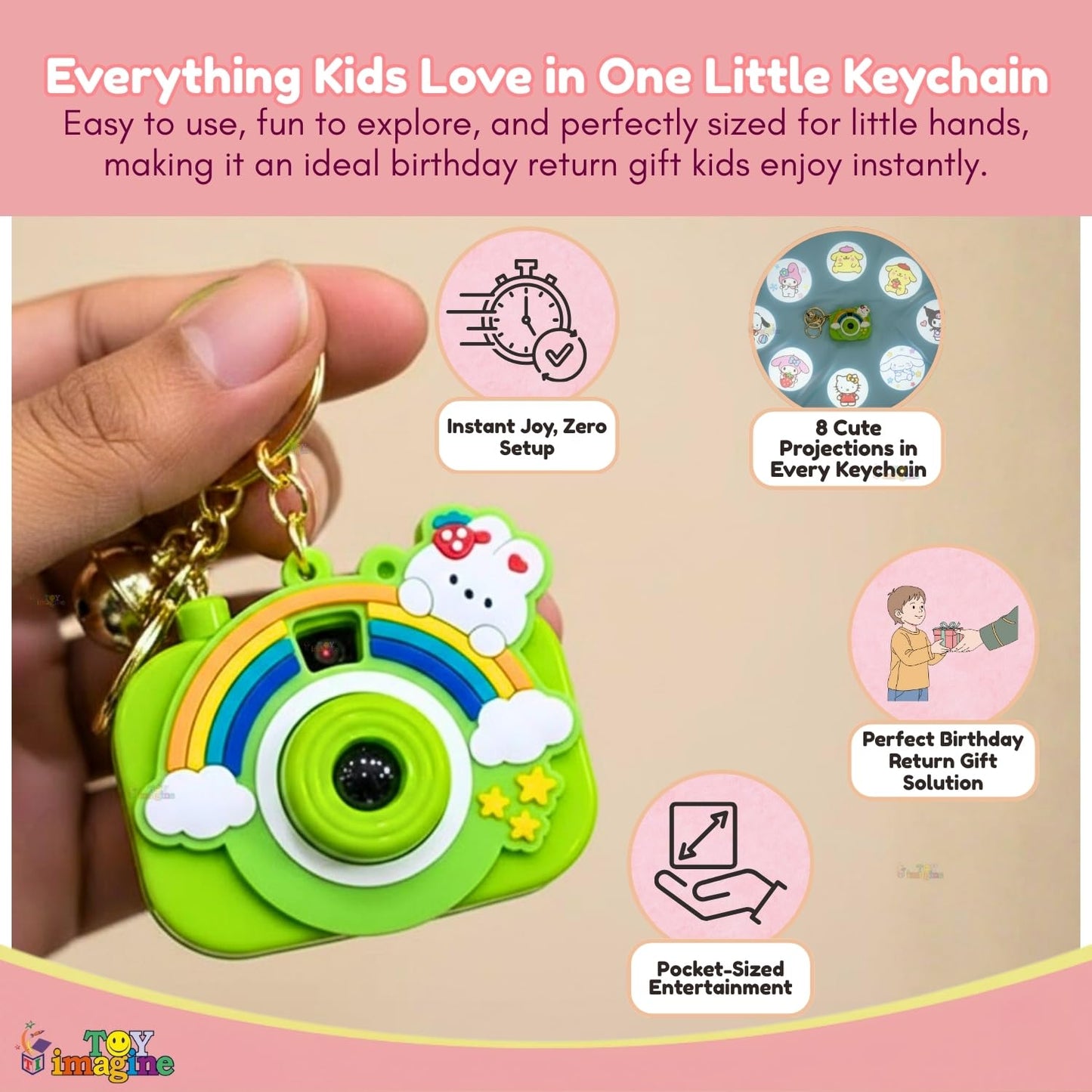 Magic Projector Keychain – Pack of 8