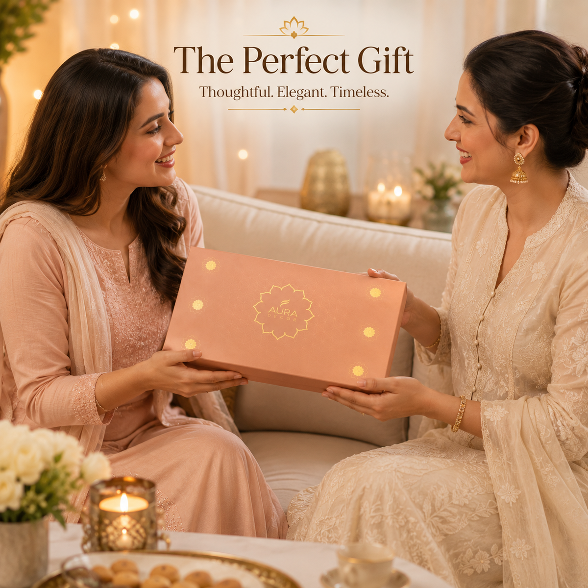 Lotus Urli Oudh Scented Candle Gift Set – Set of 3