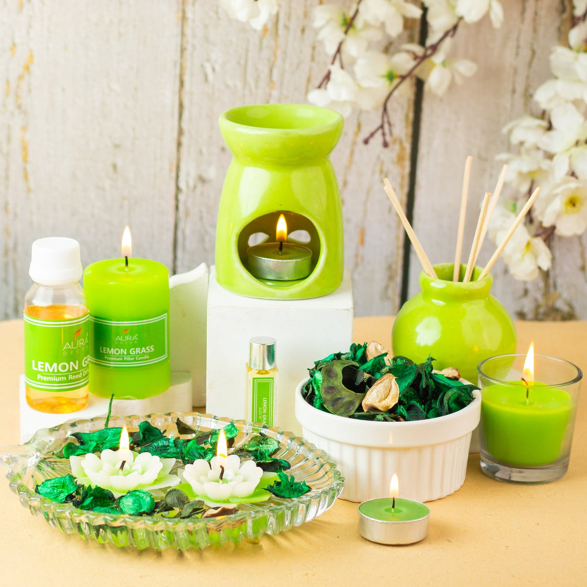 Aromatherapy Gift Combo – Premium Relaxation & Fragrance Set