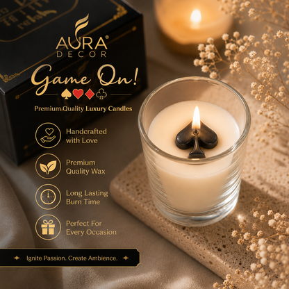 Royal Flush Playing Card Candle Gift Set – Set of 4