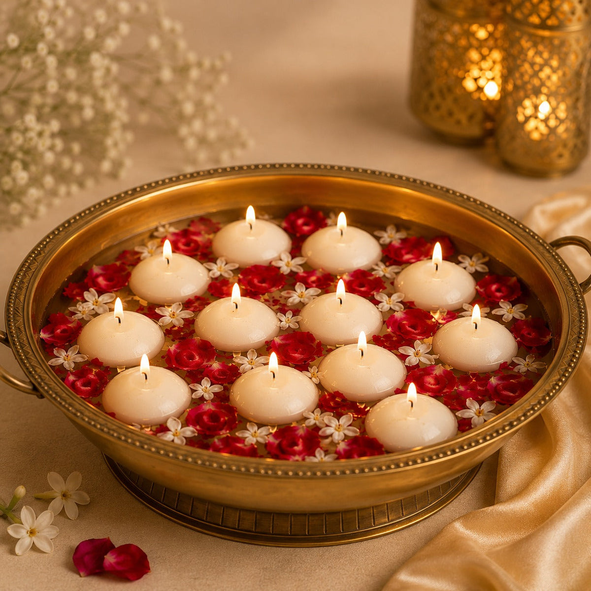 Floating Nugget Candles – Pack of 20