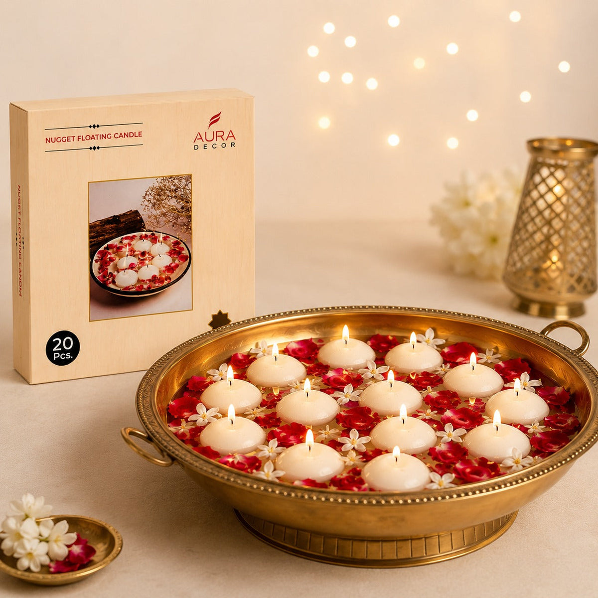 Floating Nugget Candles – Pack of 20
