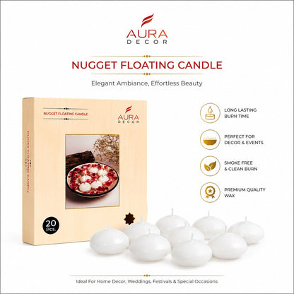 Floating Nugget Candles – Pack of 20