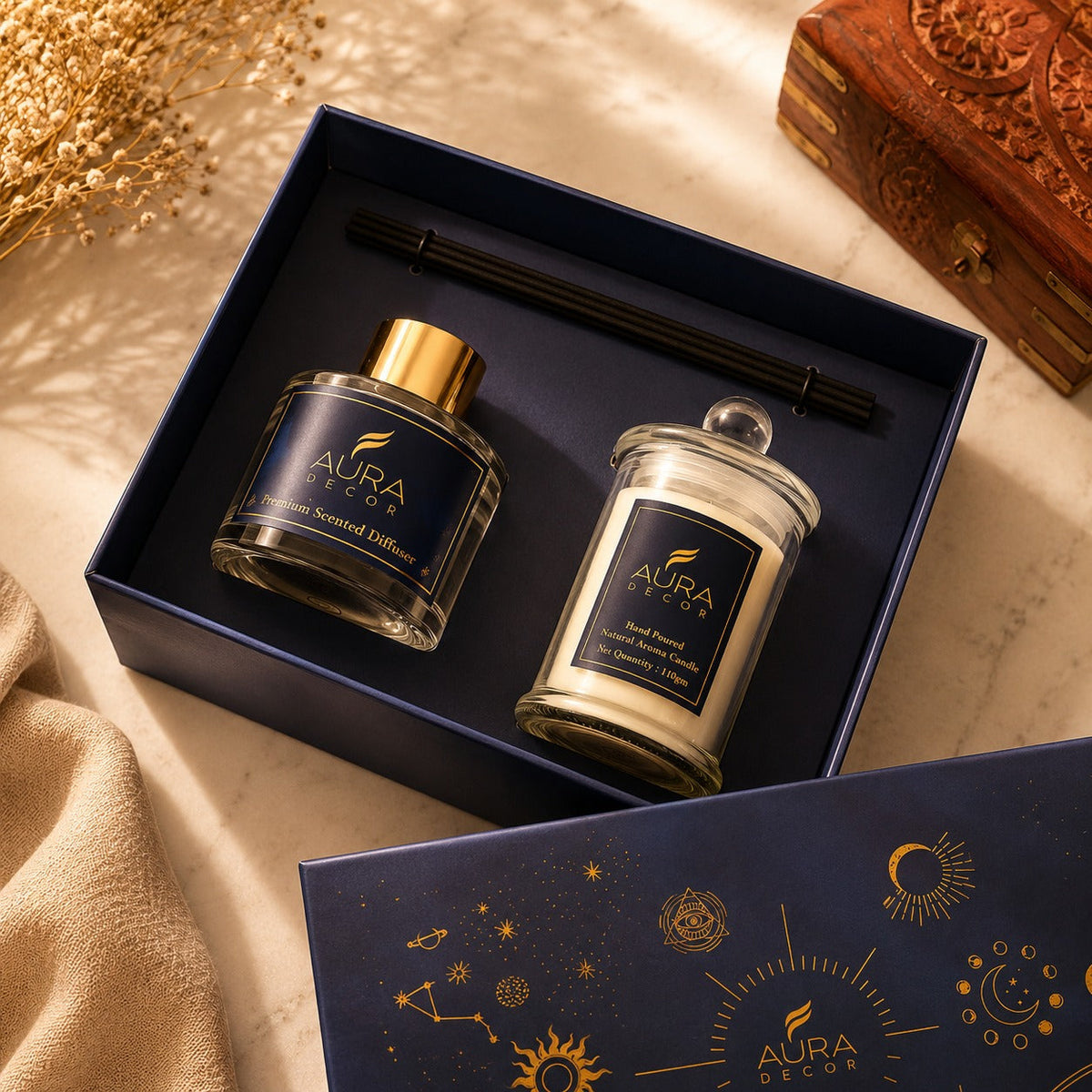 Solar Reed Diffuser Gift Set – Elegant Home Fragrance