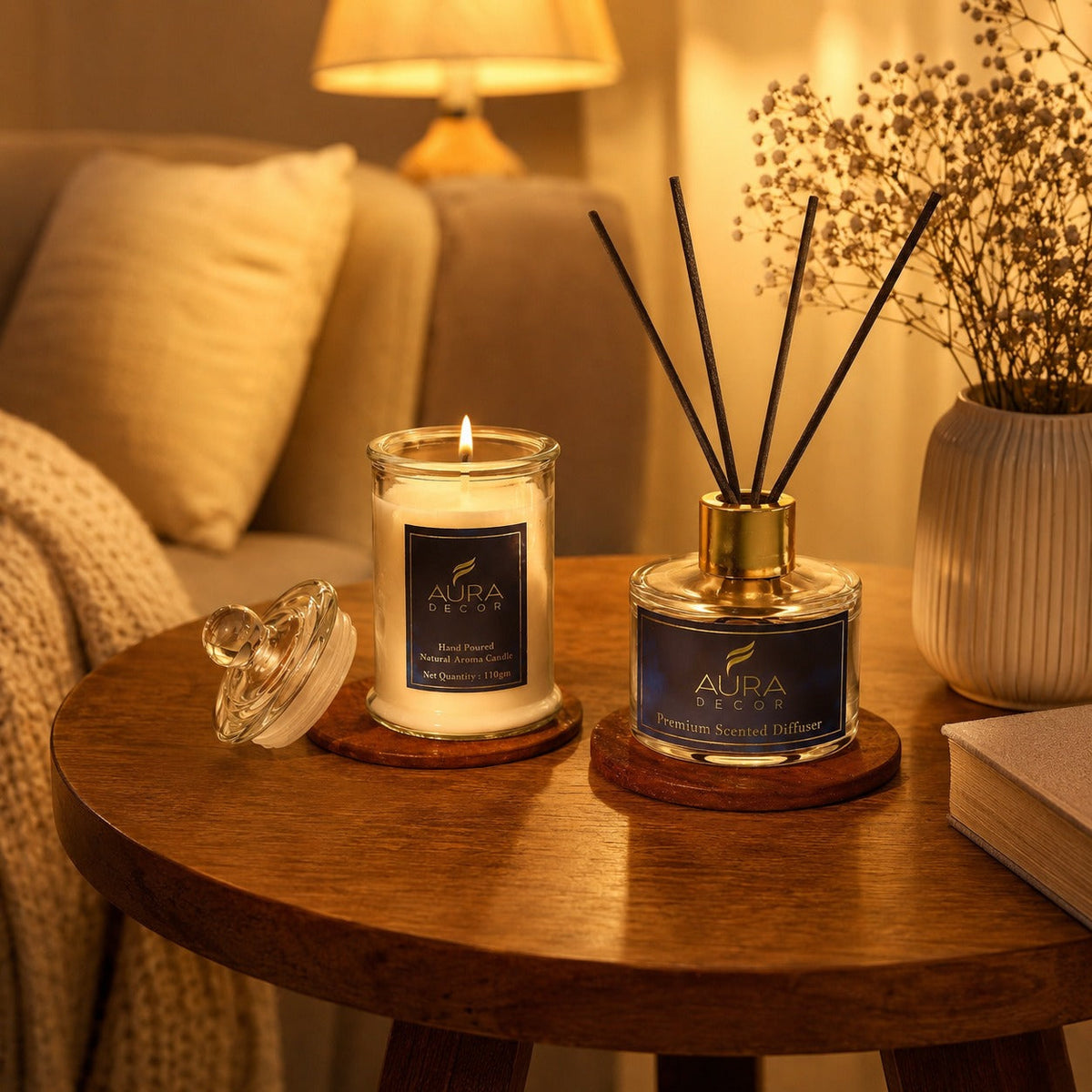 Solar Reed Diffuser Gift Set – Elegant Home Fragrance
